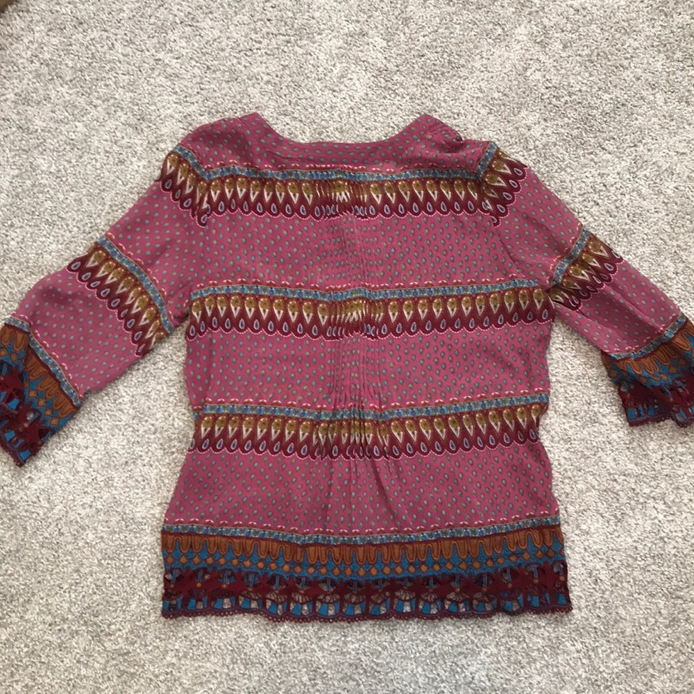 Sundance Boho Button Down Blouse - image 5